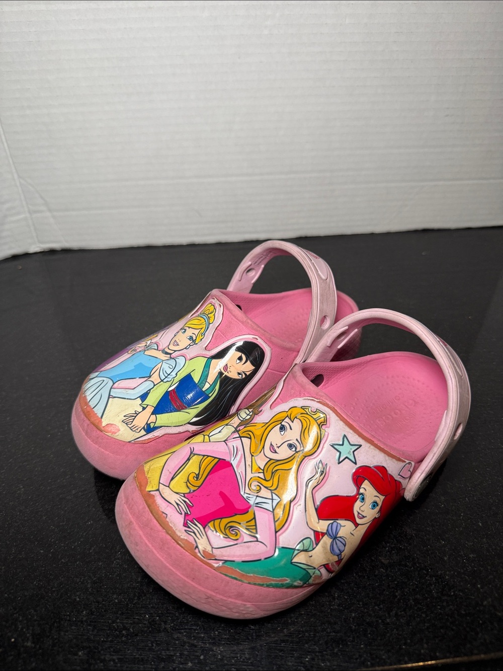 Disney Princesses Crocs Clogs Kids Size C13 Pink Sandals